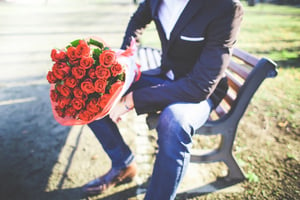 Man with Roses